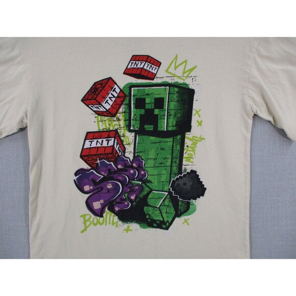 Minecraft Tnt Creeper Gaming Graphic Tee Shirt size XL - Picture 2 of 8